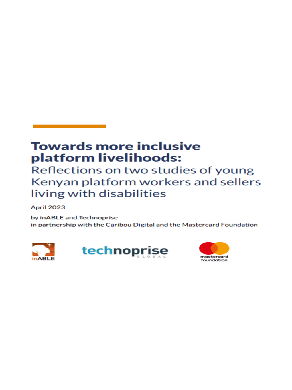Reflection Towards More Inclusive Platform Livelihoods
