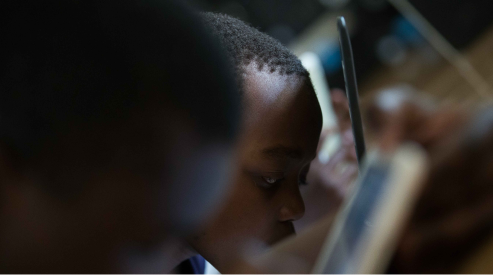 Low vision pupils using laptops