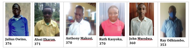 Six headshot pictures of inABLE students Julius Owino, Alois Ekaran, Anthony Makosi, Ruth Kasyoka, John Mwedwa, Ray Odhiambo